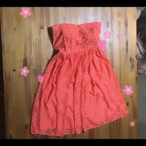 Women’s Coral Lace Dress